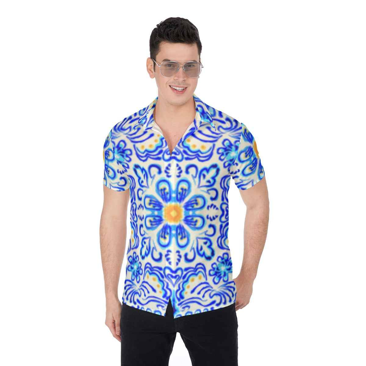 King Me Men's Button Up Shirt