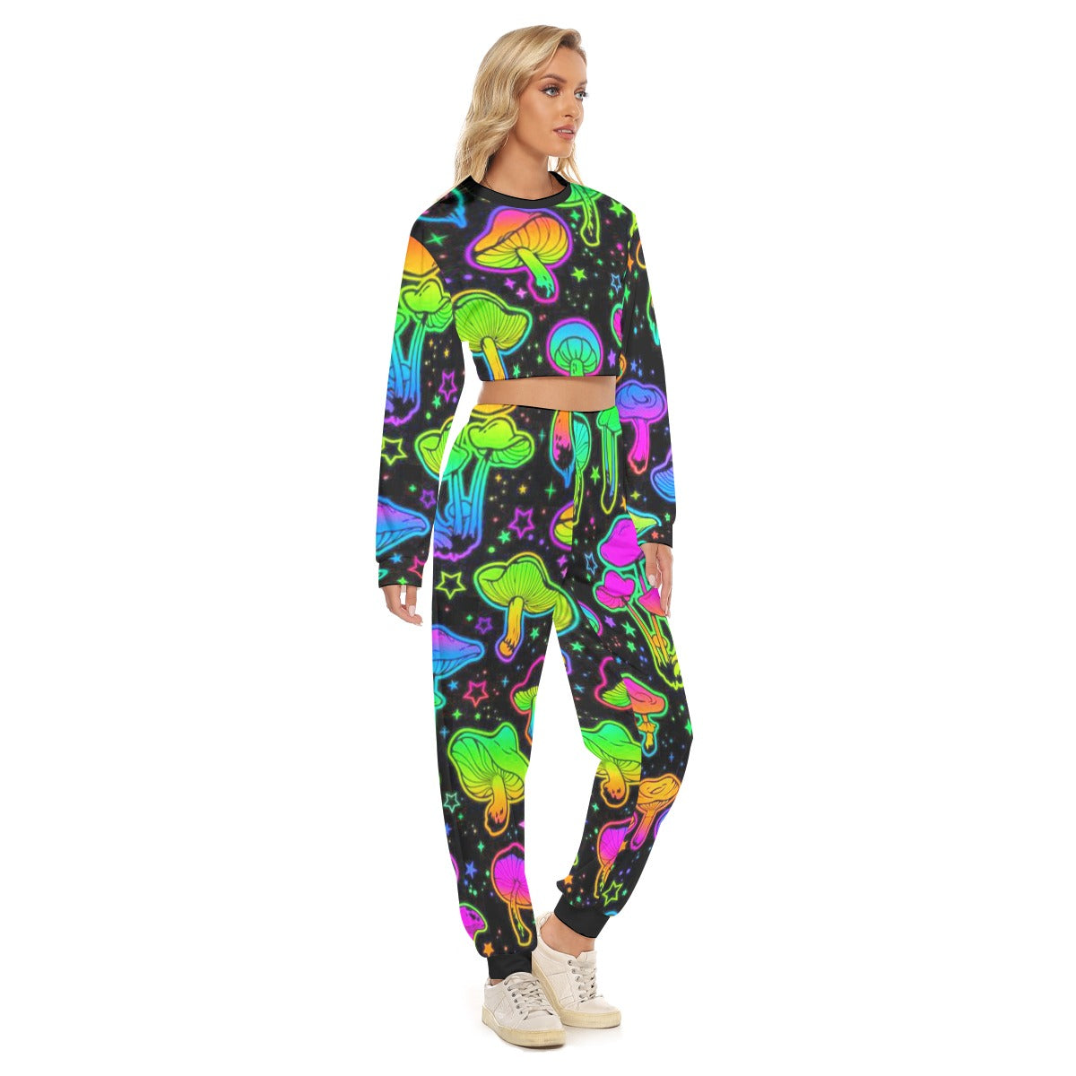 Shroomed Out Women's Crop Sweatshirt Suit