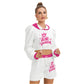 Wine Queen Women's Micro Fleece Hoodie And Shorts Set