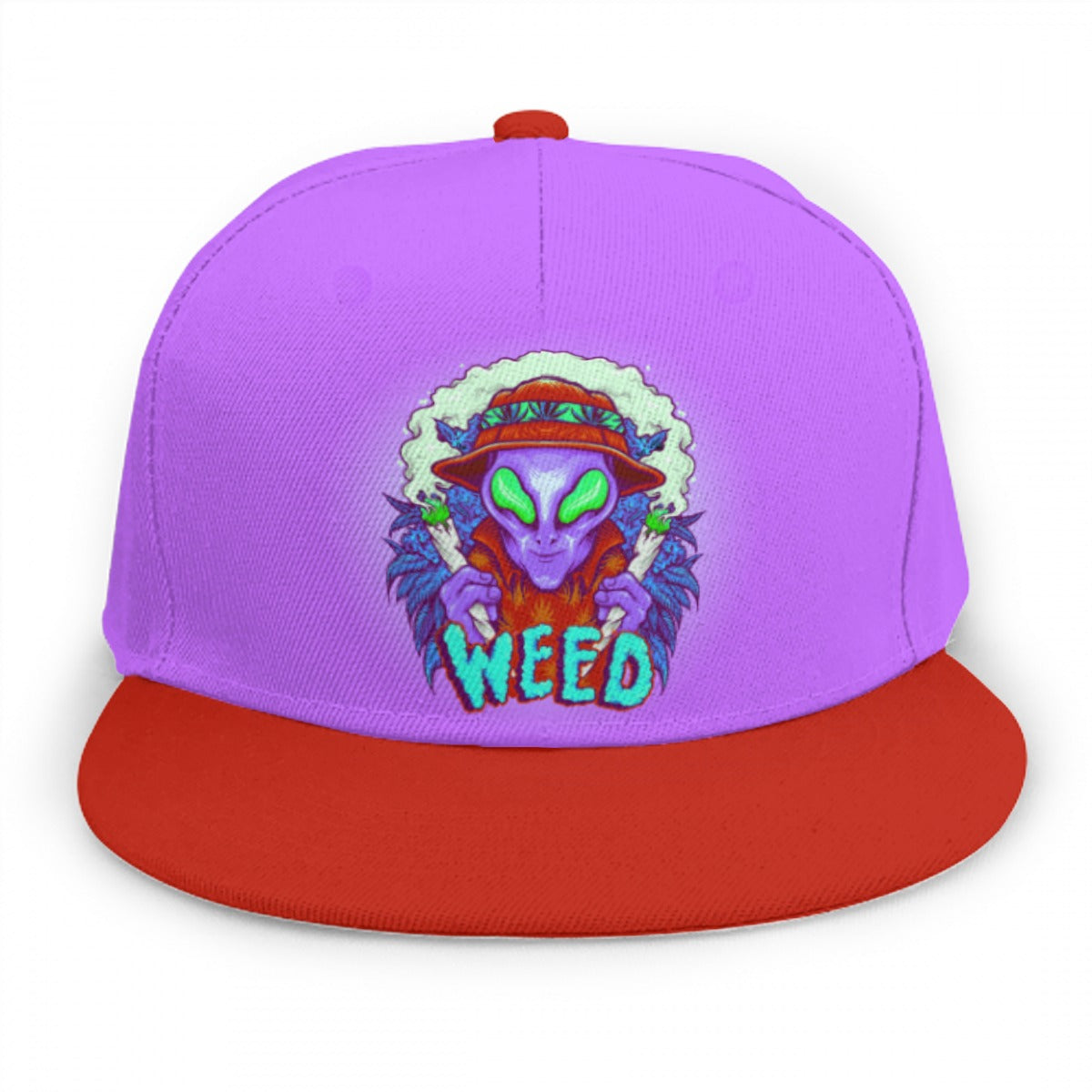 Alien Stoners Only Purple & Red Snap Back