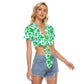 Green Hearts & Bowes Women's Bandage Crop Top