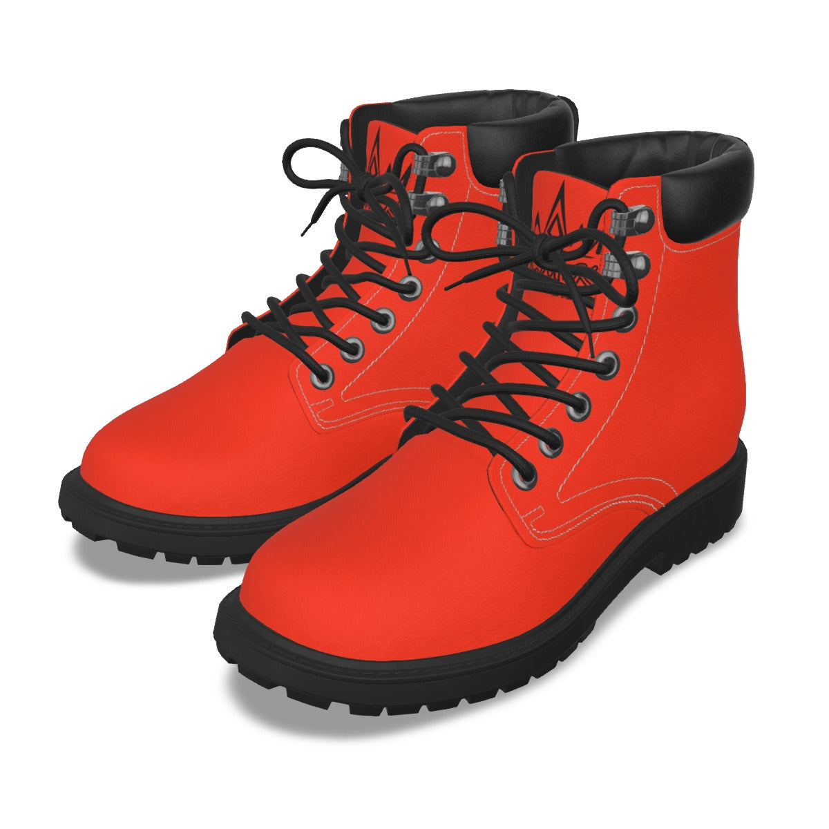 Krown Me King Red and Black Men's Short Boots