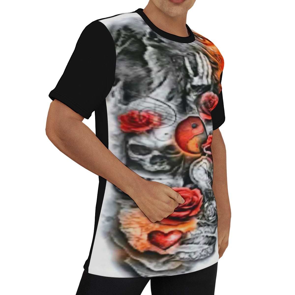 Men's Tattoo Style O-Neck T-Shirt