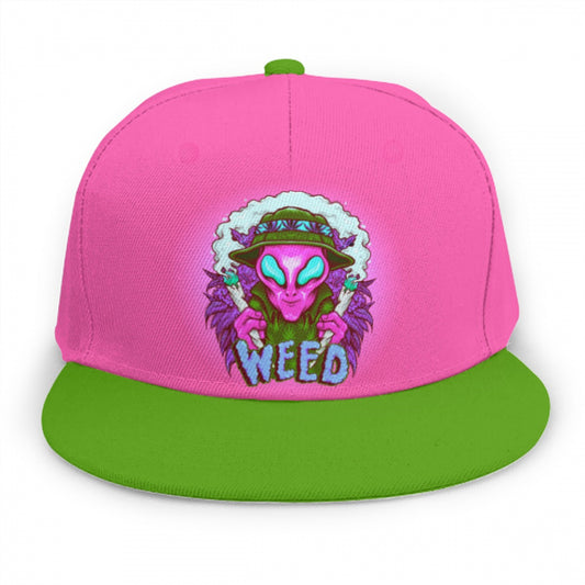 Alien Stoners Only Pink & Green Snap Back