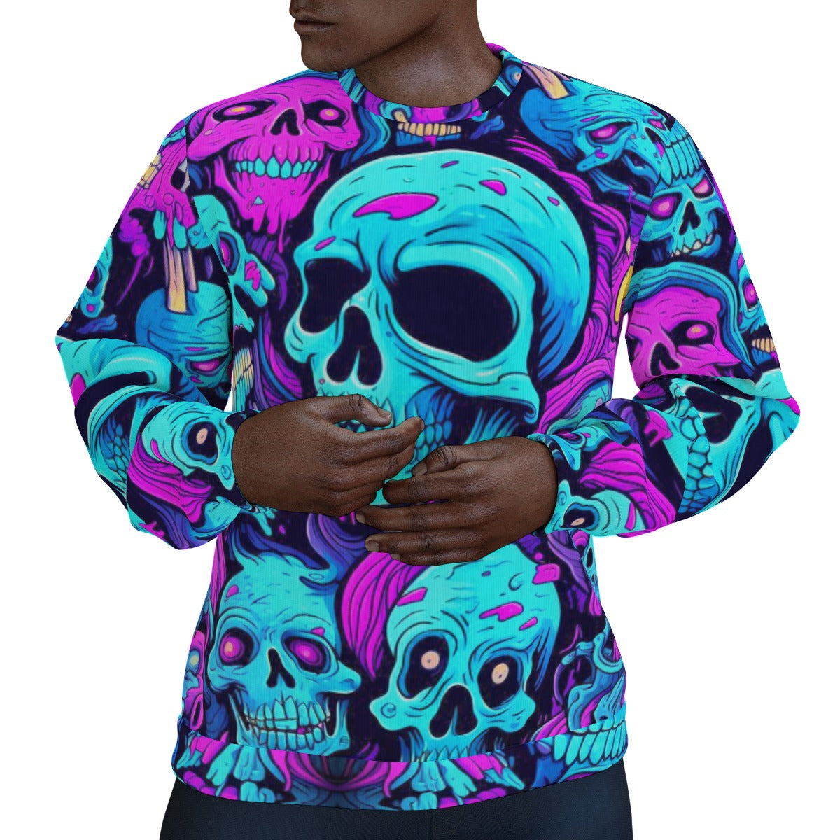 Men's Skull Gang Thicken Sweater