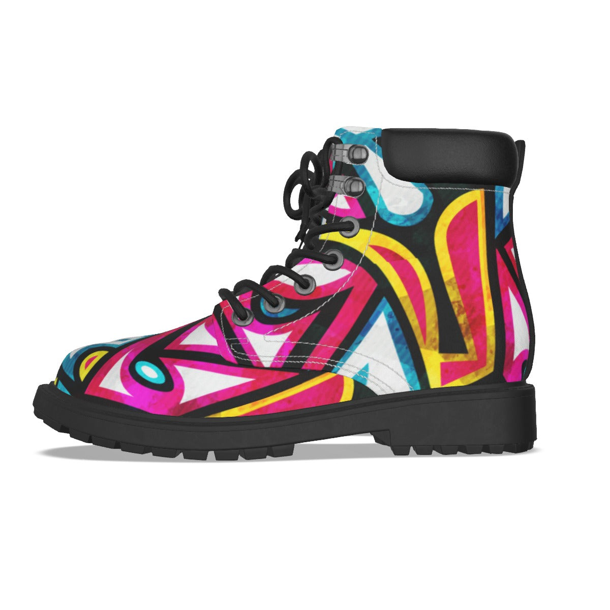 Graffiti Style Women's Short Boots