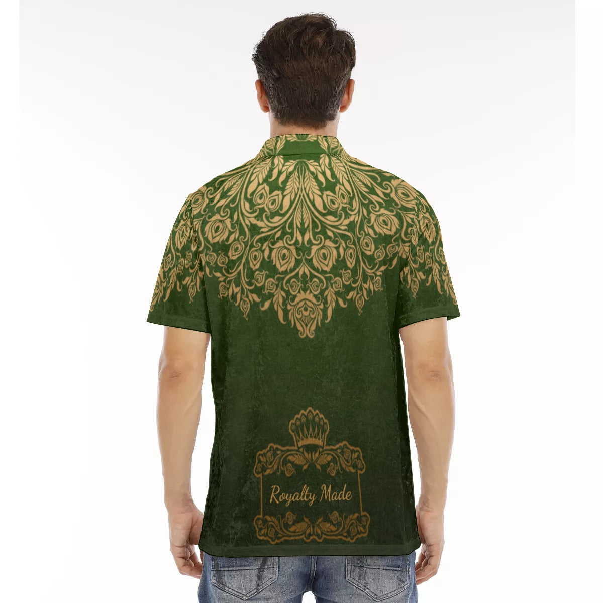 Royalty Made Green Men's Polo Shirt