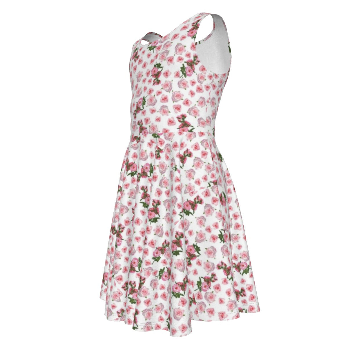 Cris'Sai's Pretty Little Flowers Kid's Sleeveless Vest Dress