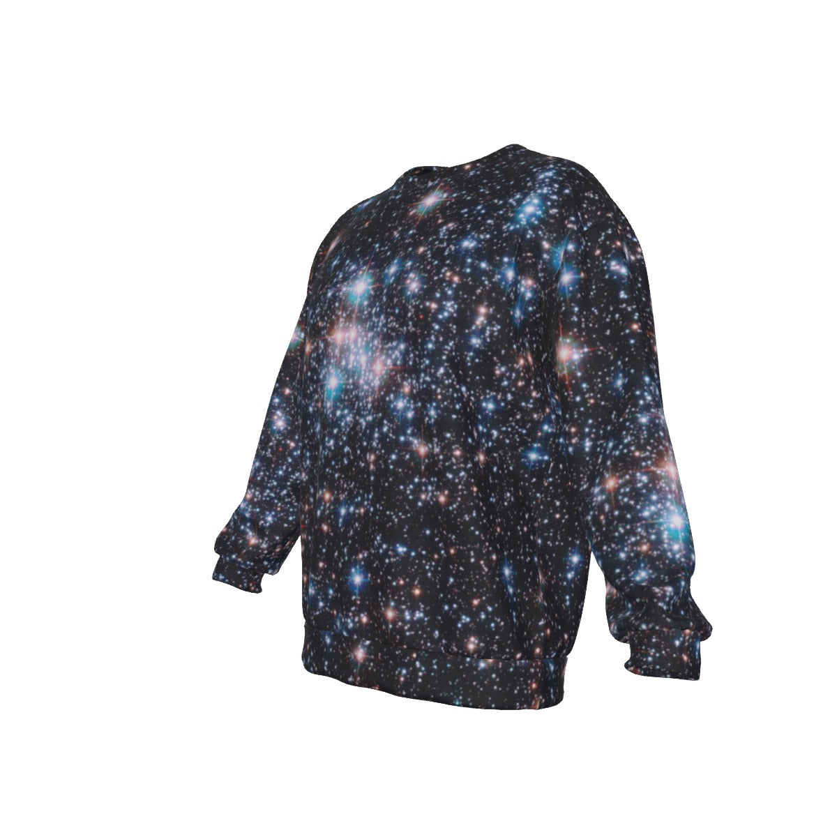 Field Of Stars Men's Drop Shoulder Round Neck Long-Sleeved Sweatshirt