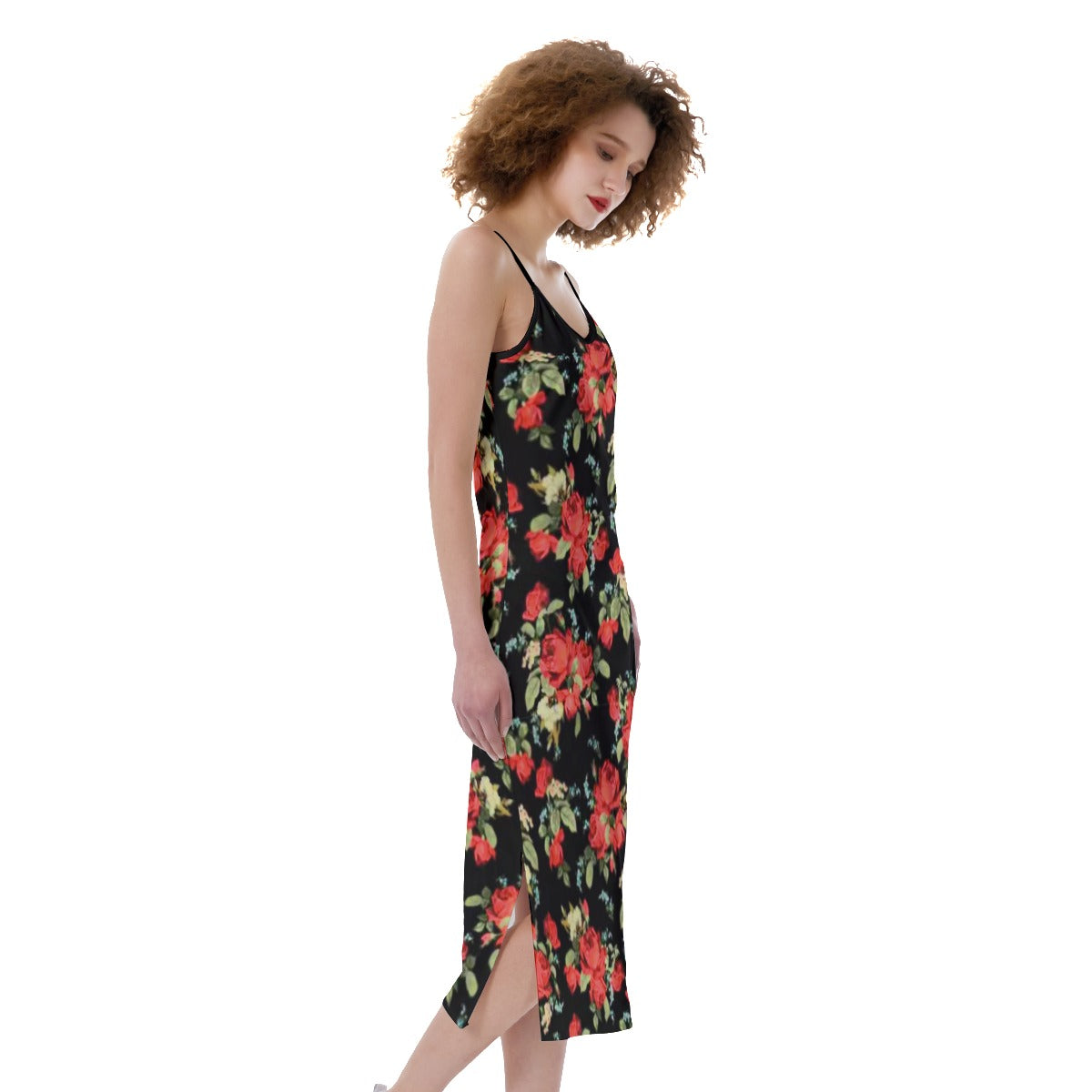 Beautiful Floral Roses Women's Cami Dress