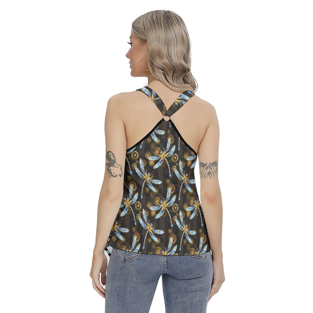 Mechanical Dragonflies Women's Skinny Sport Tank Top