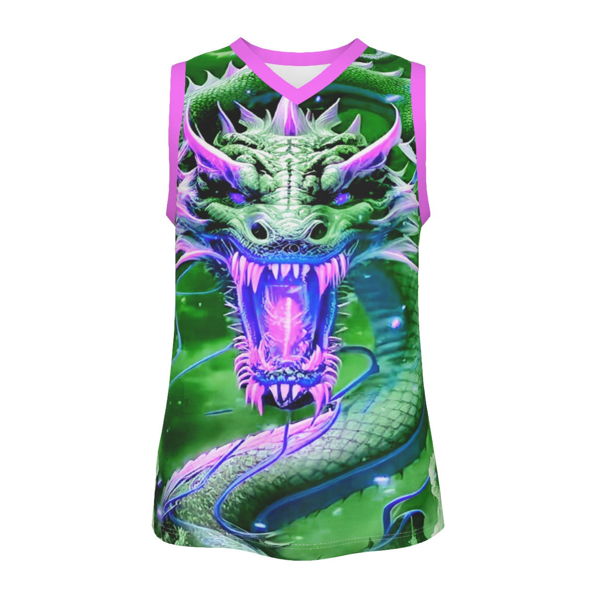 Men's Dragon V Neck Basketball Top