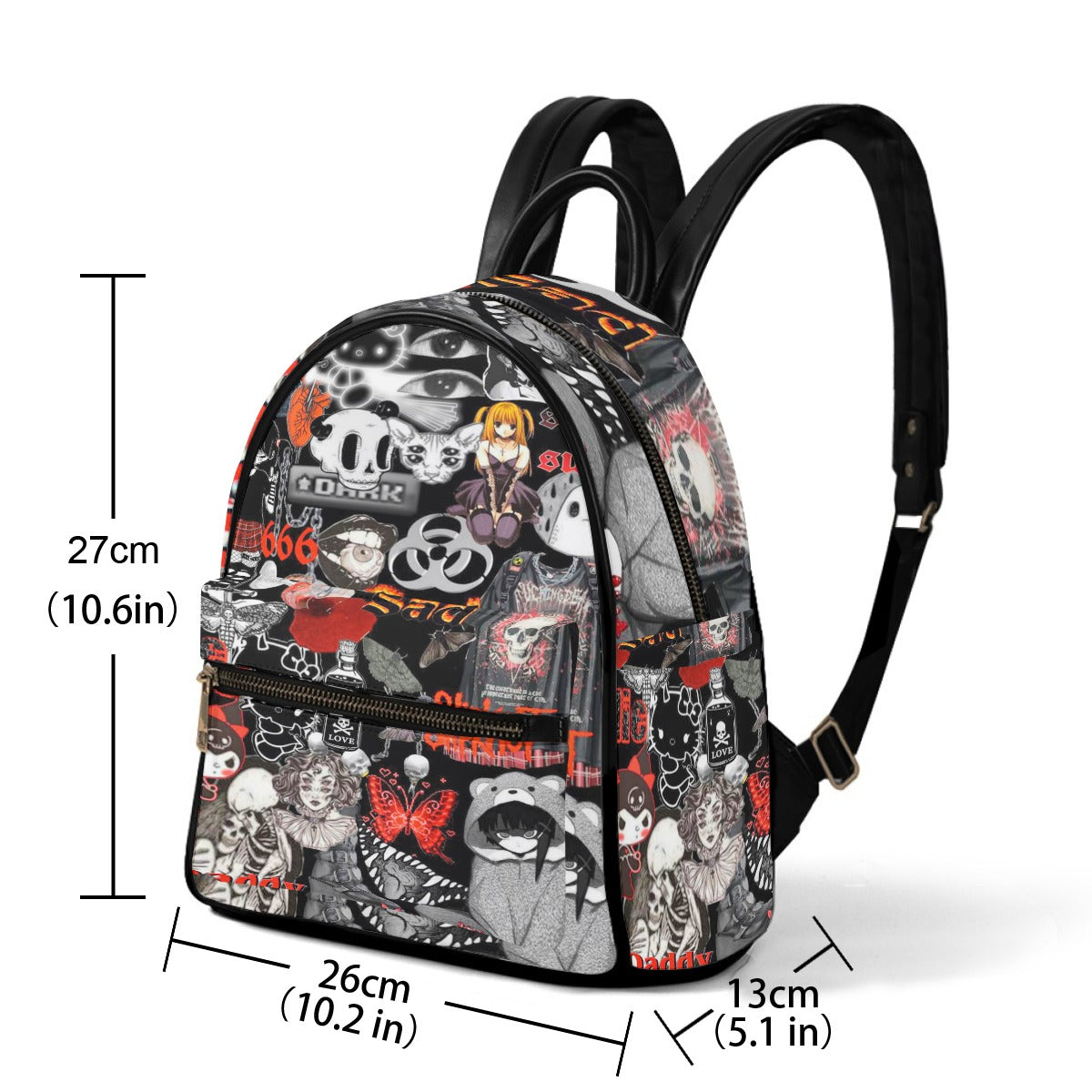 Punk Style Small Size Backpack