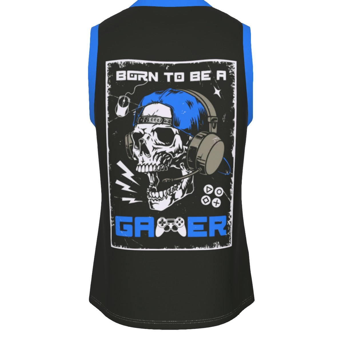 Born To Be A Gamer Men's V Neck Basketball Top