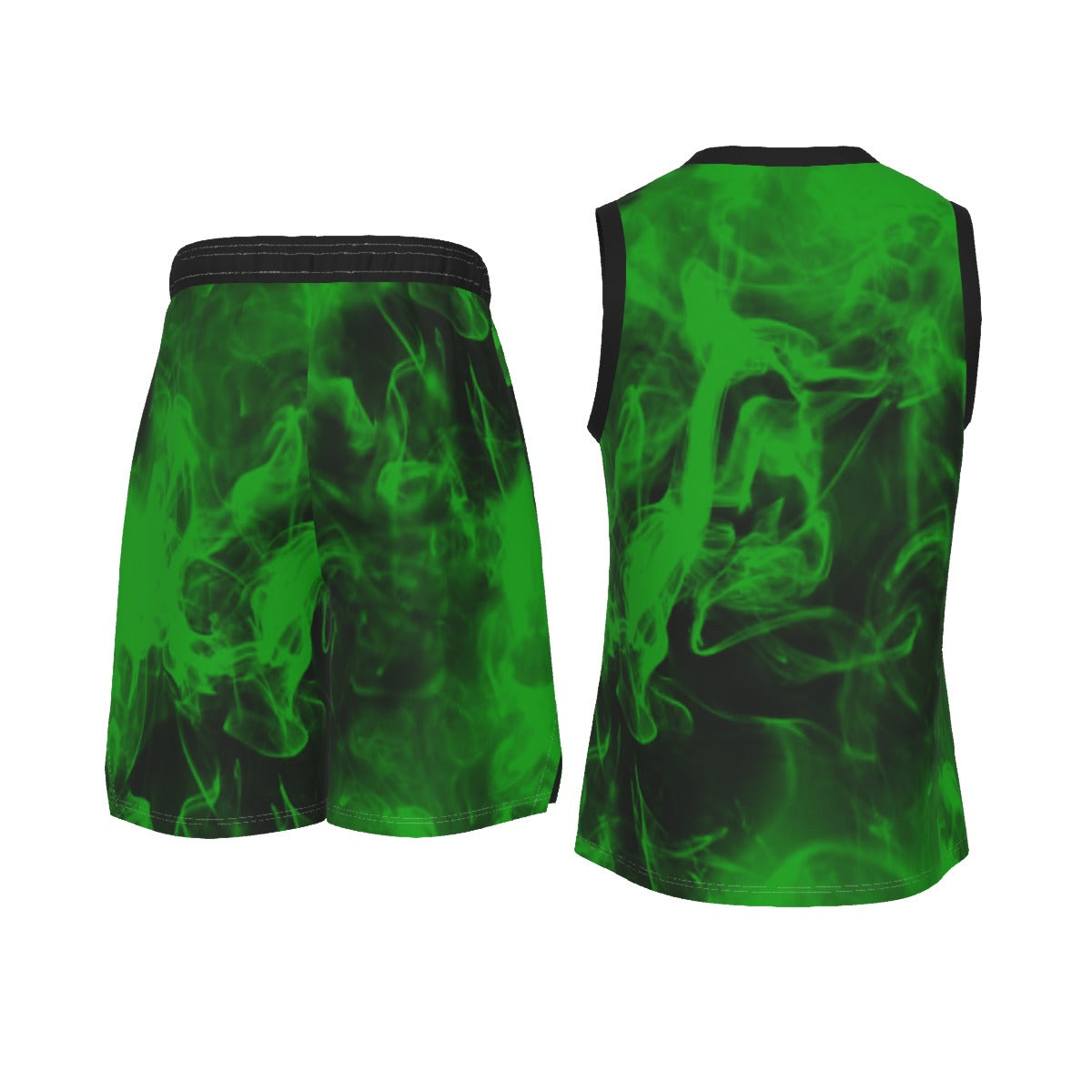 Smoked Out Men's V Neck Basketball Suit