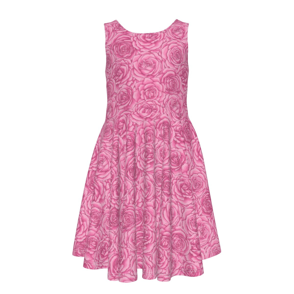 Cris'Sai's Pretty Little Flowers Kid's Sleeveless Vest Dress