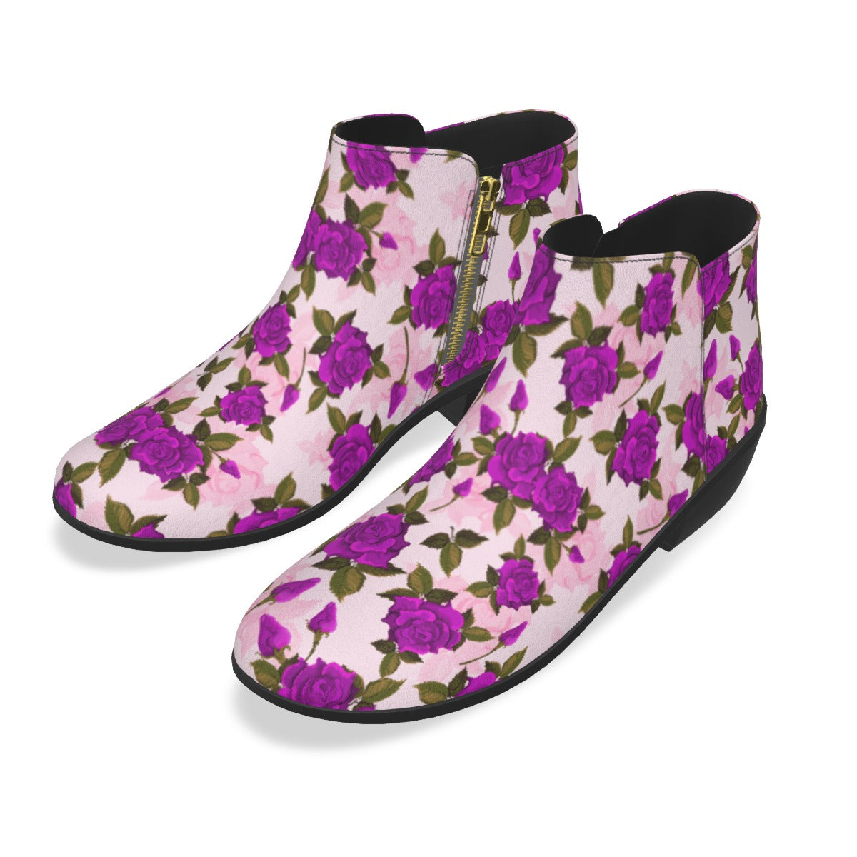 Purple Roses Men's Fashion Boots