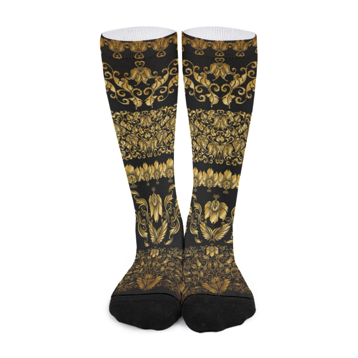 Her Golden Flowers Long Socks