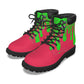 Drippy Green & Pink Women's Short Boots