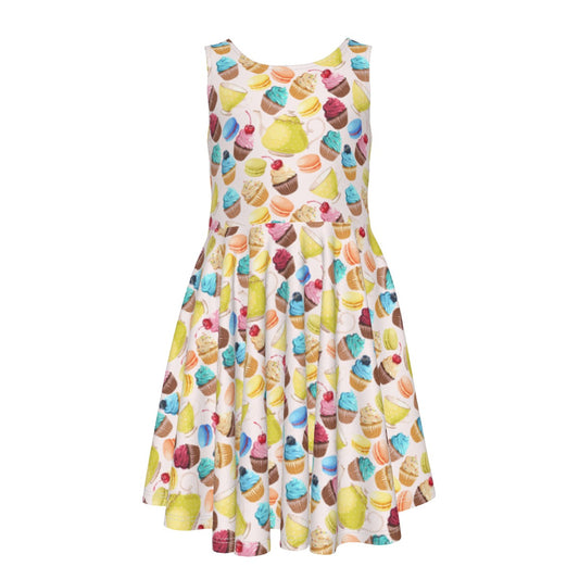 Tea Party Kid's Sleeveless Vest Dress