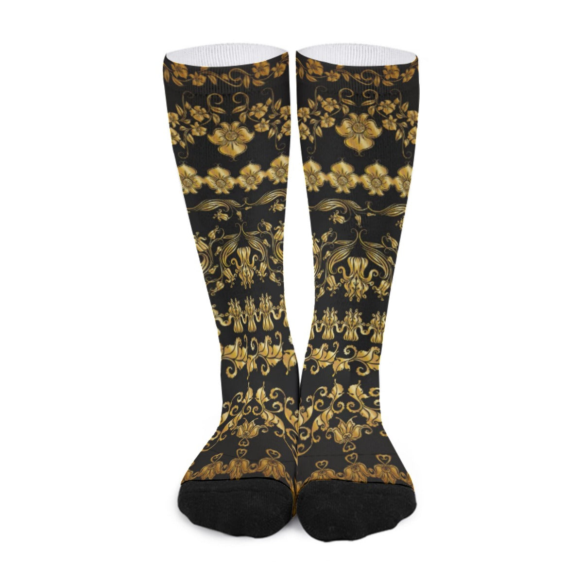 Her Golden Flowers Long Socks