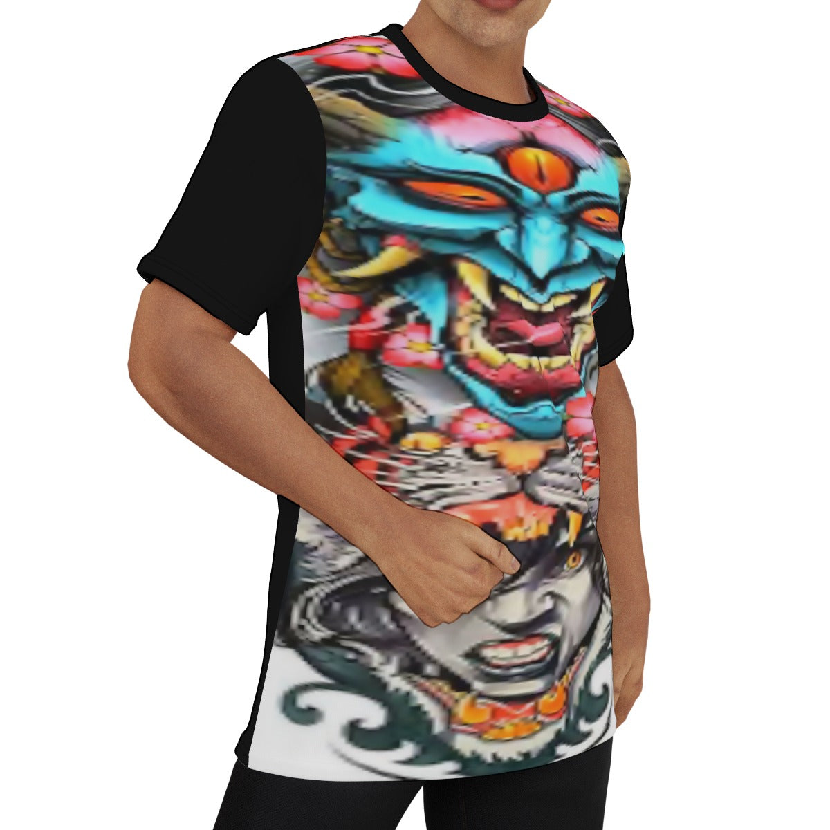 Men's Tattoo Style O-Neck T-Shirt