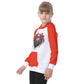 Kid's Gothic Hearts Raglan Pullover Hoodie