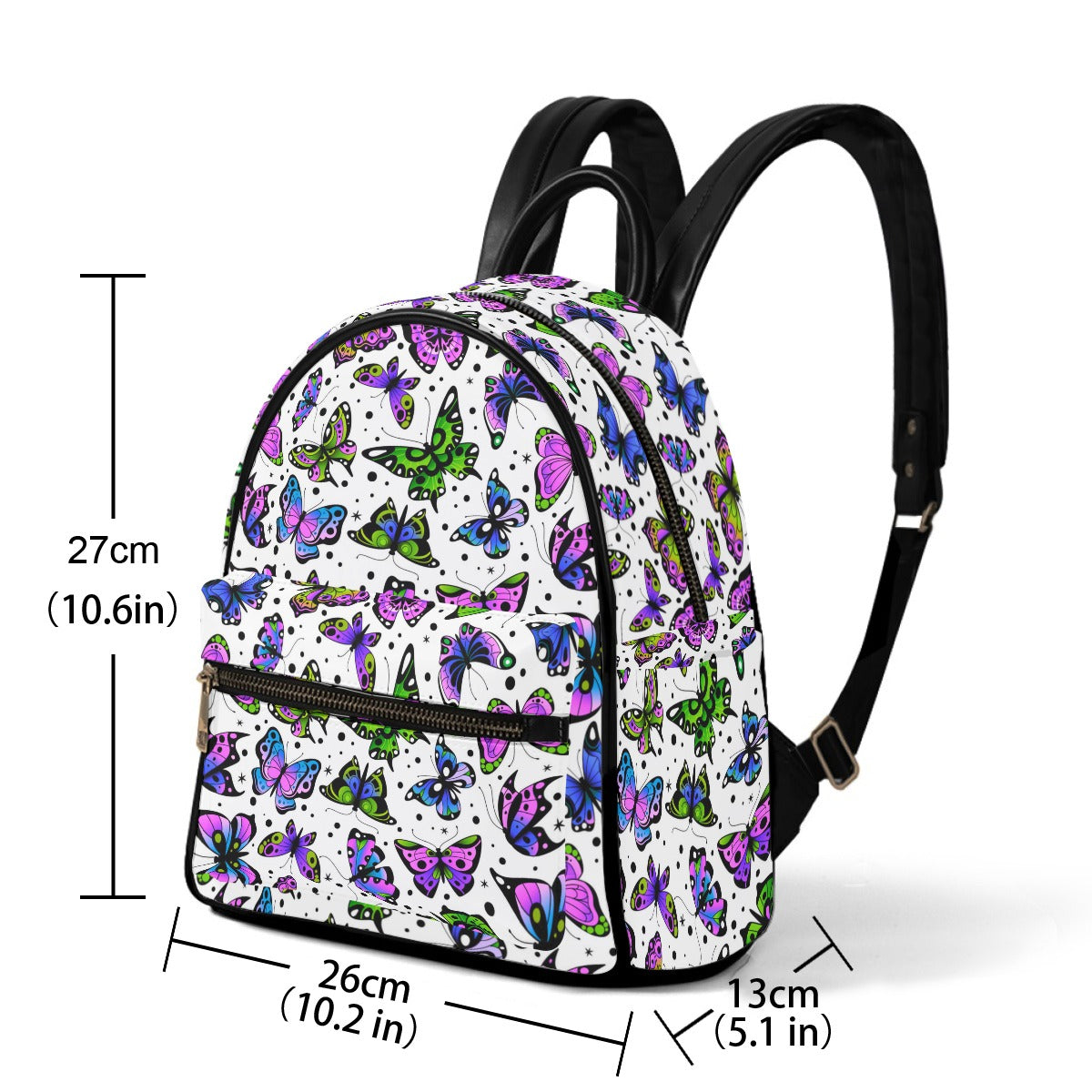 Cute Colorful Butterfly Small Size Backpack