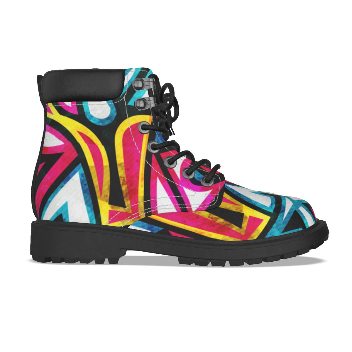 Graffiti Style Women's Short Boots