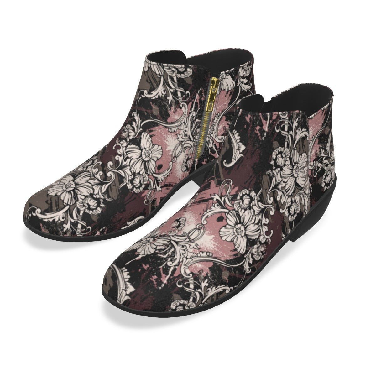 Cris'sai's Pretty Little Flowers Men's Fashion Boots