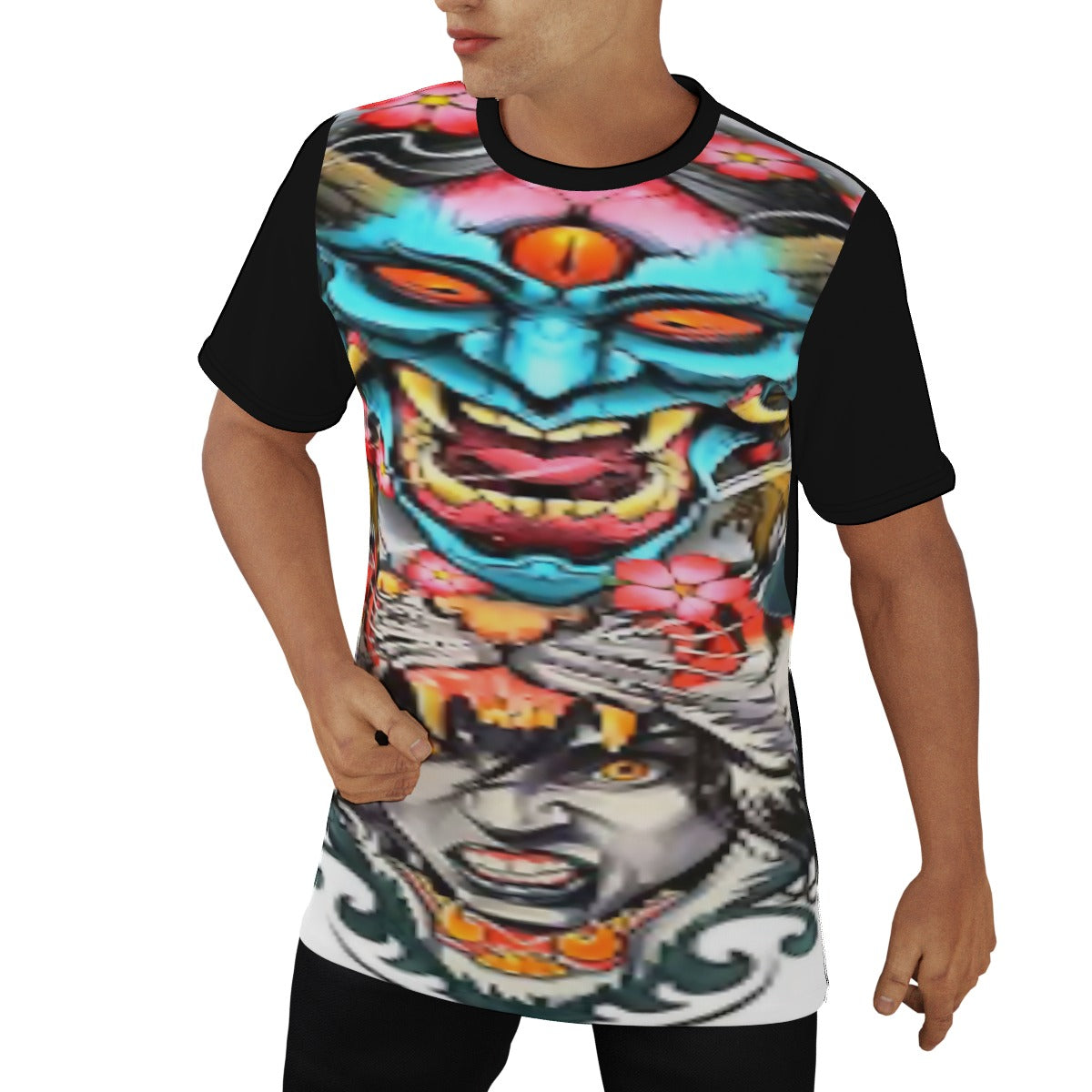 Men's Tattoo Style O-Neck T-Shirt