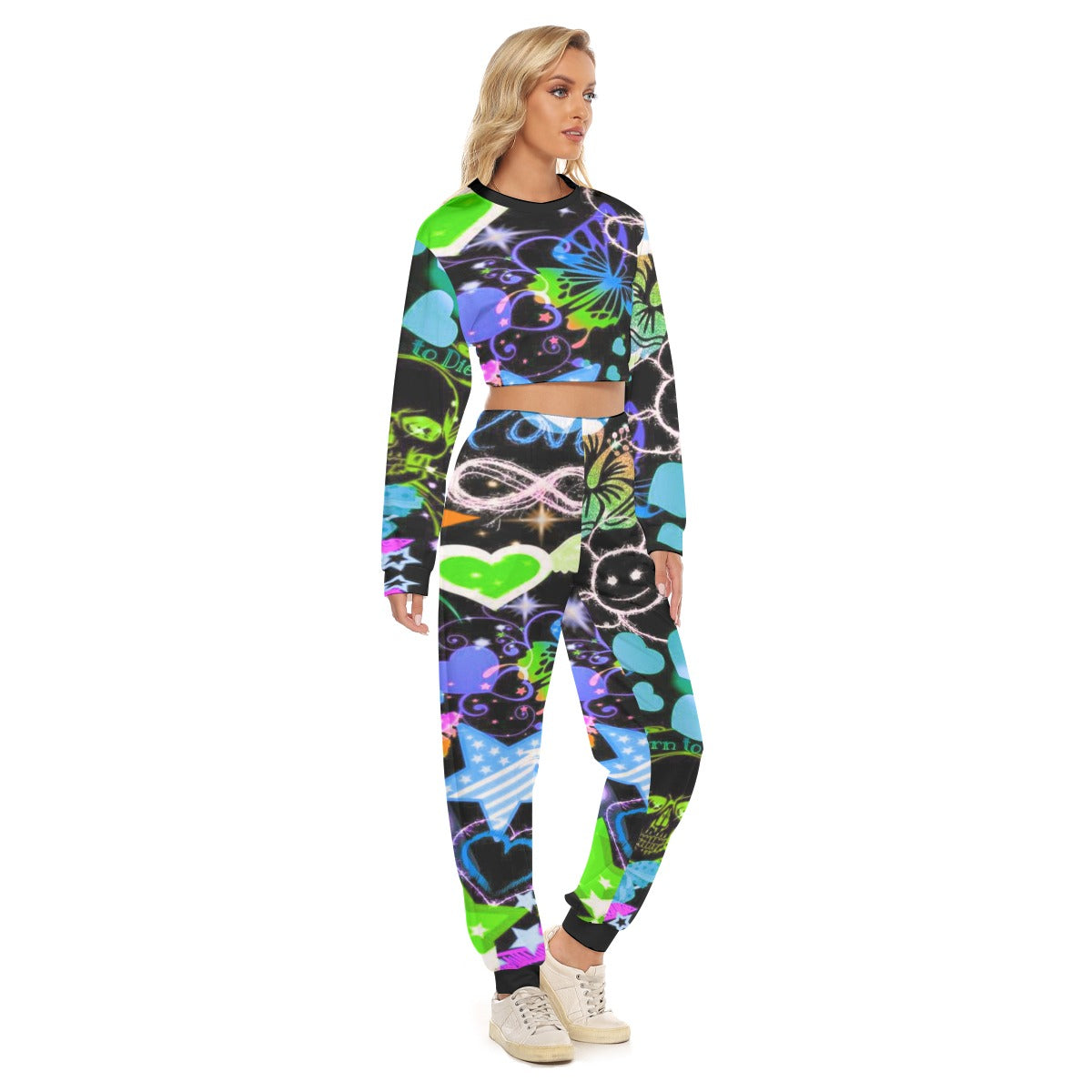 Women's Too Cool Crop Sweatshirt Suit