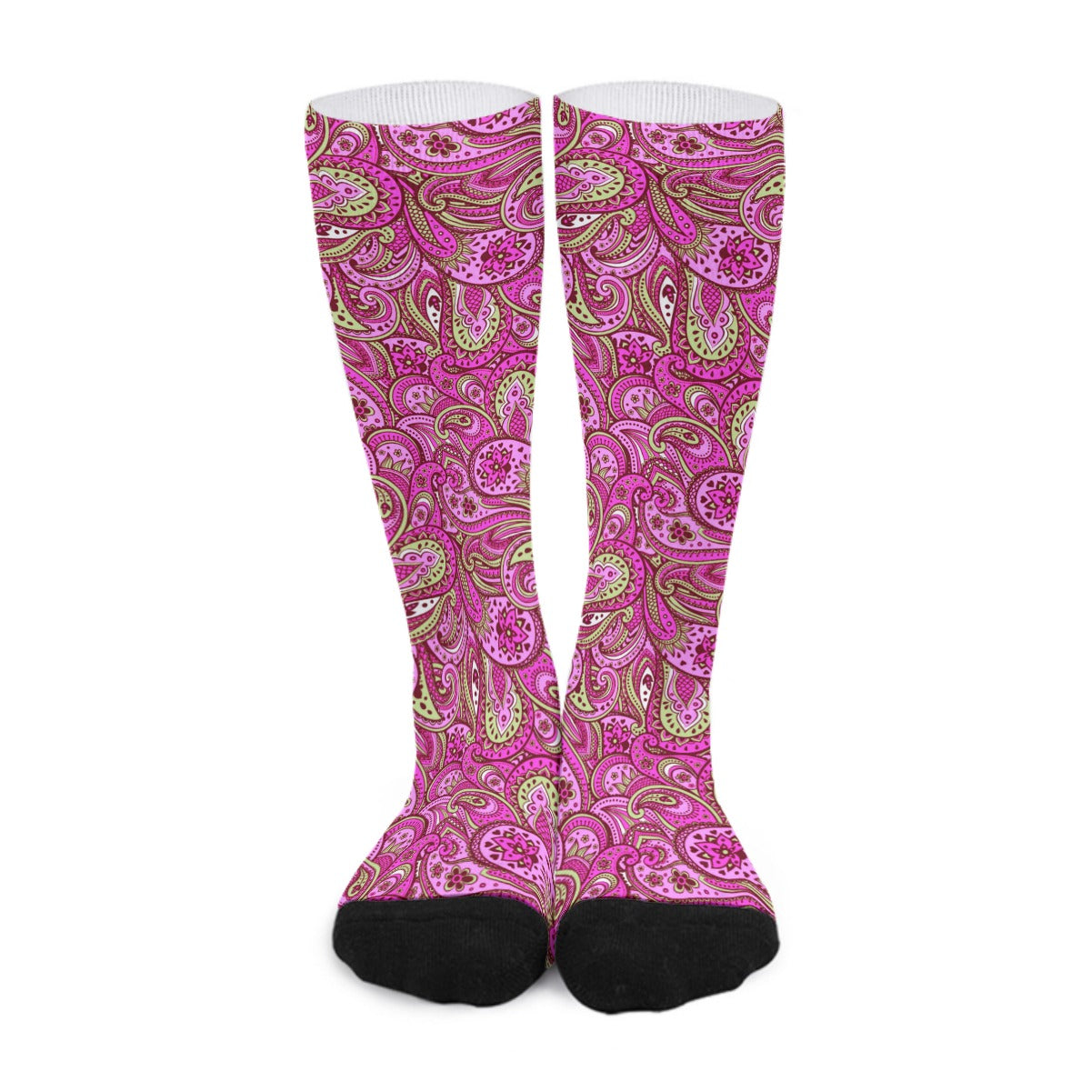 Colorful Paisley Long Socks