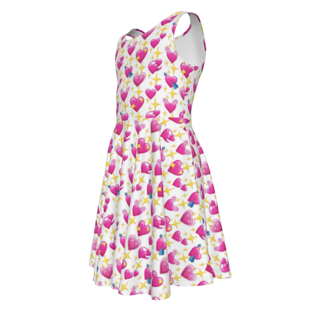 Heart Emoji Kid's Sleeveless Vest Dress