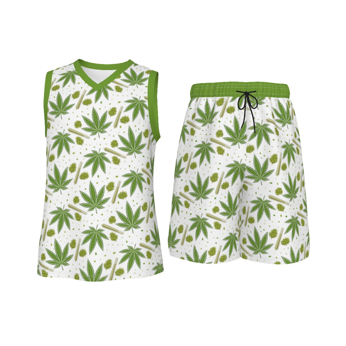 Stoners Only Men's V Neck Basketball Suit