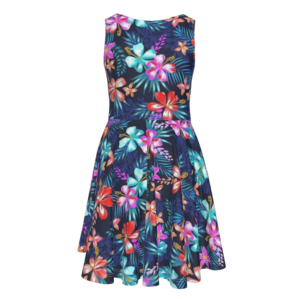 Cris'Sai's Pretty Little Flowers Kid's Sleeveless Vest Dress