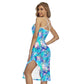 Summer Time Flower Back Cross Cami Dress