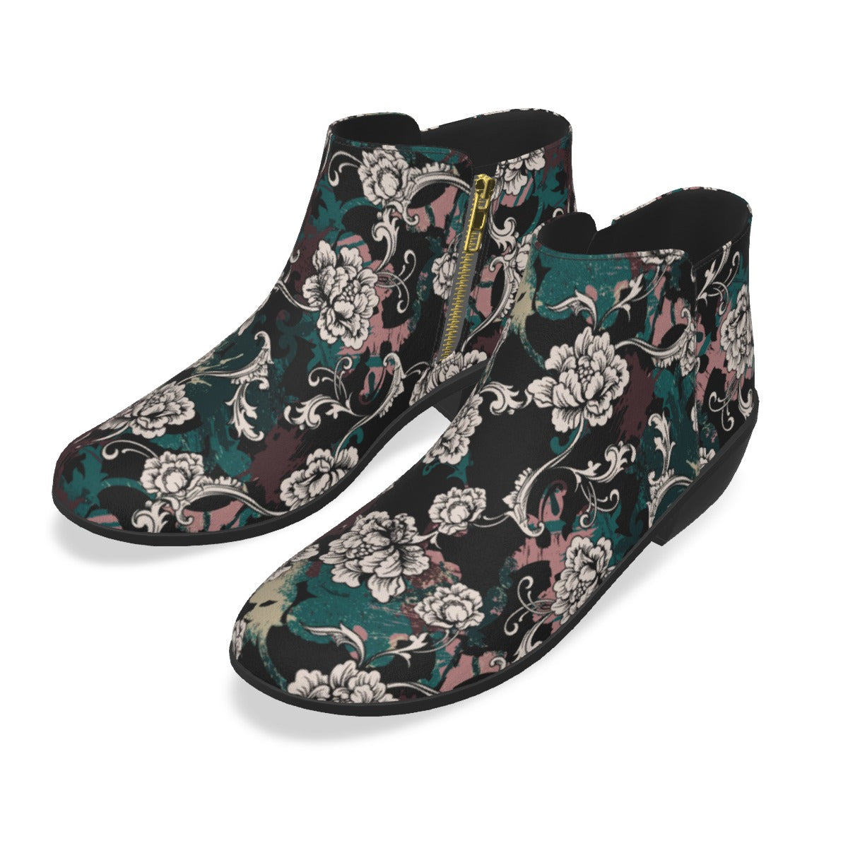 Cris'sai's Pretty Little Flowers Men's Fashion Boots