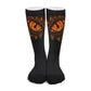 Orange & Black Dragons Eyes Long Socks