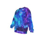Men's Galaxy Drop Shoulder Round Neck Long-Sleeved Sweatshirt