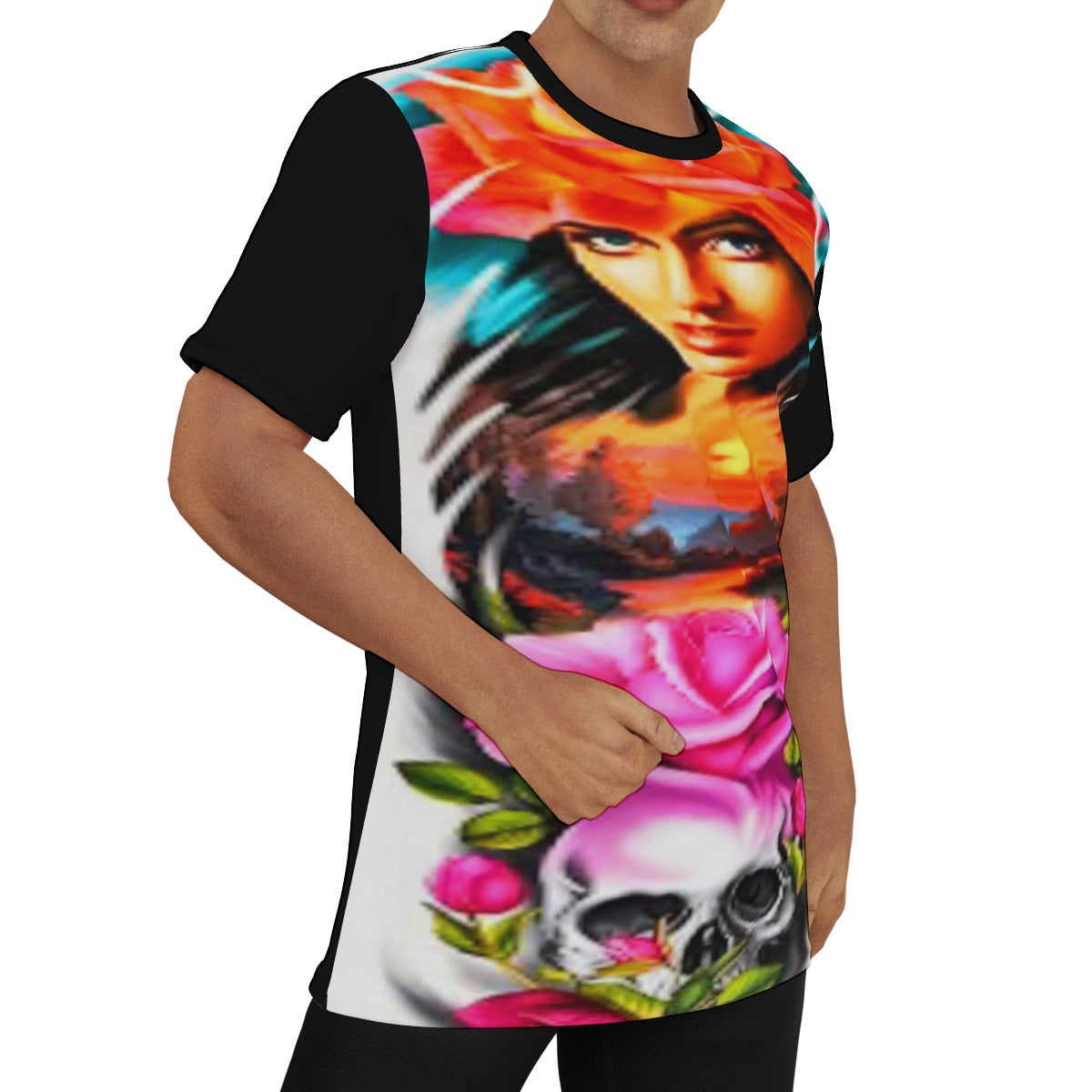 Men's Tattoo Style O-Neck T-Shirt