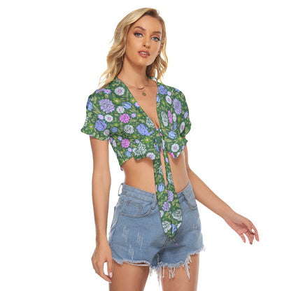 Cute Flowers Women's Bandage Crop Top