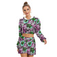 Beautiful Tulips Women's Micro Fleece Hoodie And Shorts Set