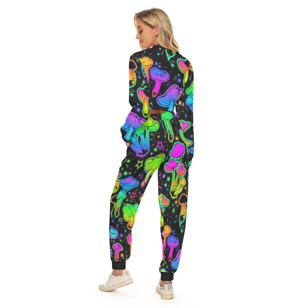 Shroomed Out Women's Crop Sweatshirt Suit