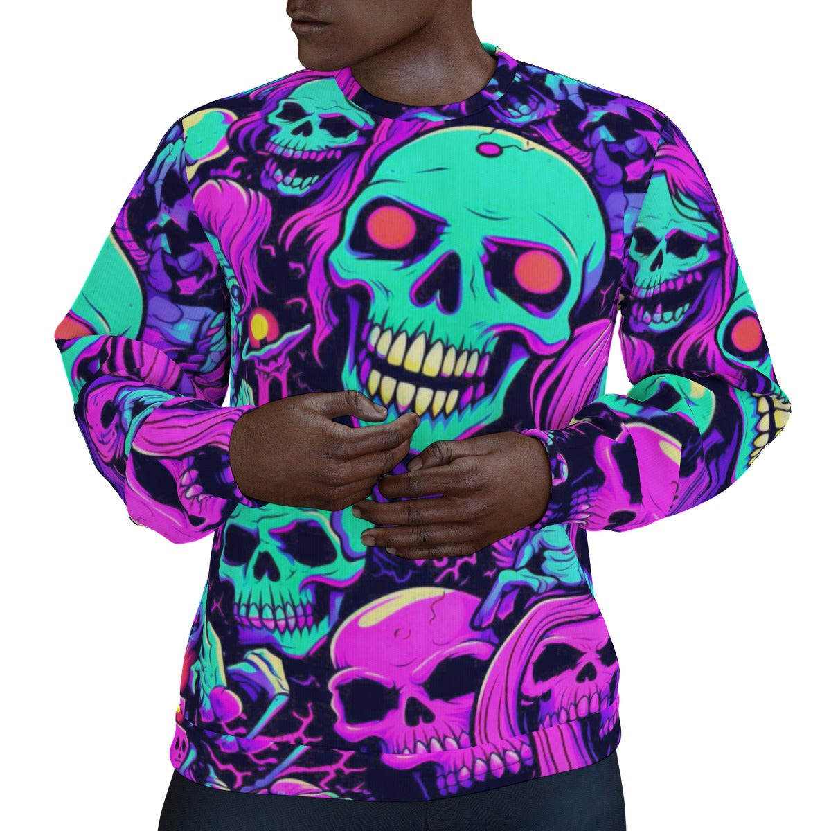 Men's Skull Gang Thicken Sweater