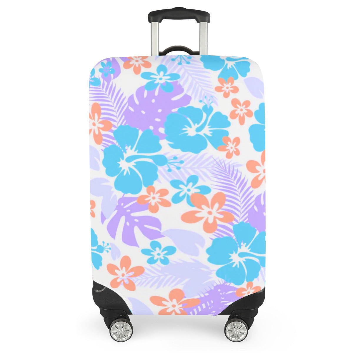 Tropical Hawaiian Flowers Luggage Cover (With Belt)