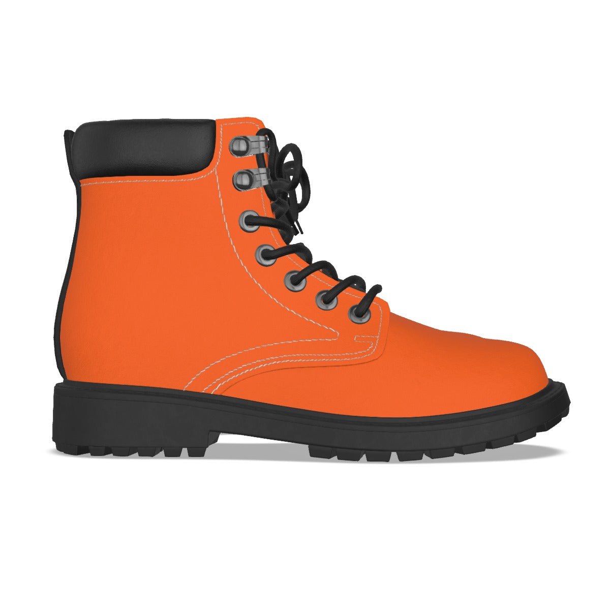 Krown Me King Orange and Black Men's Short Boots