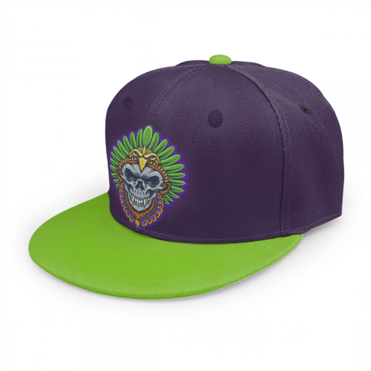 American Indian Skull Eagle Warrior Snap Back