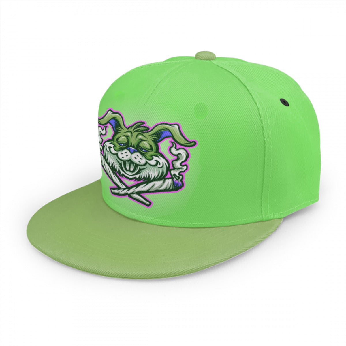 Green & Dark Green Stoners Only Rabbit Snap Back