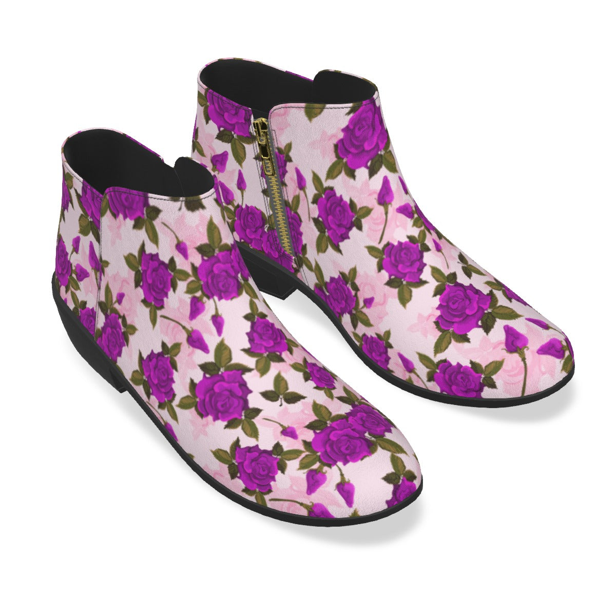 Purple Roses Men's Fashion Boots